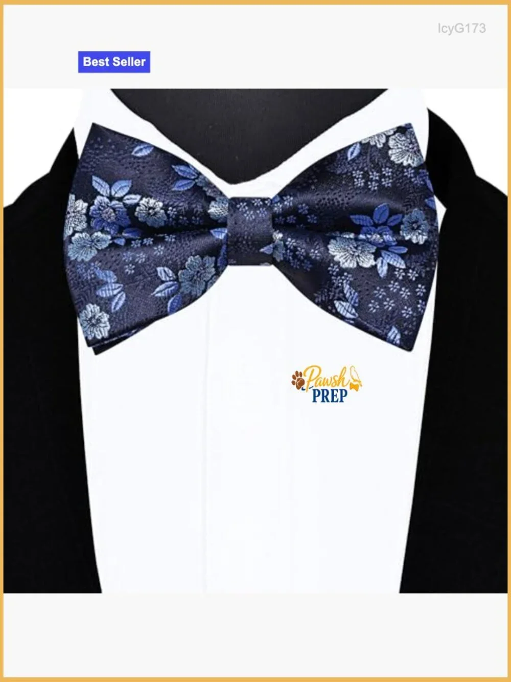 Silk Blend Adjustable Pre-Tied Bow Tie Set with Pocket Square Cufflinks